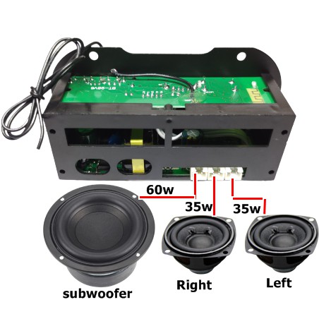 แอมป์จิ๋ว2.1Chบูลทูธ5.0 ใหม่ล่าสุดใช้ไฟบ้าน ไฟ9v-15vdc