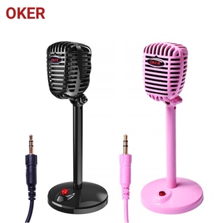 Oker ไมโครโฟนหัวเสียบ 3.5 มม MULTIMEDIA MICROPHONE OKER M-813