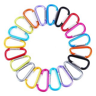 พวงกุญแจล็อค Carabiner D-Ring 20 ชิ้น