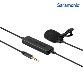 Saramonic LavMicro-S ไมโครโฟนแบบสายหนีบปกเสื้อ ความยาว 5 เมตร มีการรับเสียงแบบ Stereo สำหรับ กล้องและโทรศัพท์มือถือ