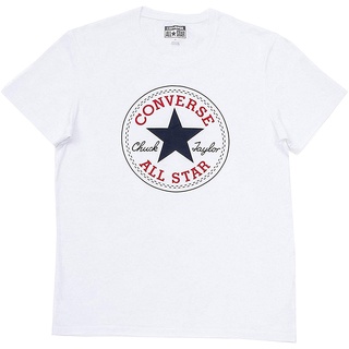 CONVERSE เสื้อยืดผ้าฝ้ายแขนสั้นผู้ชายสไตล์ฤดูร้อนพิมพ์ลาย Chuck Taylor All Star S-5XL