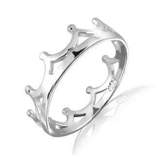 MachuSilver แหวนเงินแท้ 925 Sterling Silver แหวนมงกุฎ เสริมโชค พร้อมถุงกำมะหยี่