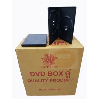 กล่องดีวีดี DVD Box Case กล่อง DVD 2 หน้า ดำ ขาวใส ขาวขุ่น มาตรฐาน ขายส่งยกลัง ( 100 กล่องต่อลัง) (กลุ่ม3)