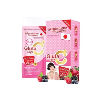 ของแท้ Gluta C+ (กลูต้าซีพลัส) กลูต้าผิวขาว กลู่ต้าเร่งขาว พร้อมส่ง!! รับตรงจากโรงงาน (กล่องละ 4 ซอง 28 เม็ด)