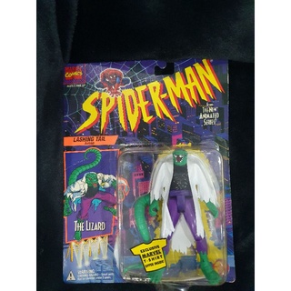 **แพคไม่สวย** Toy biz SpiderMan The Animated Series Lizard Figure Toy Biz 1994 Black &amp; Red shirt  #47116