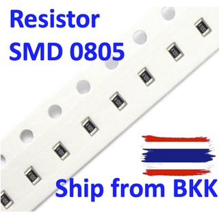5 pcs [10Ω-91Ω] 0805 Resistor SMD SMT  ตัวต้านทานแบบติดตั้่งบนผิว PCB   1/4w 1%
