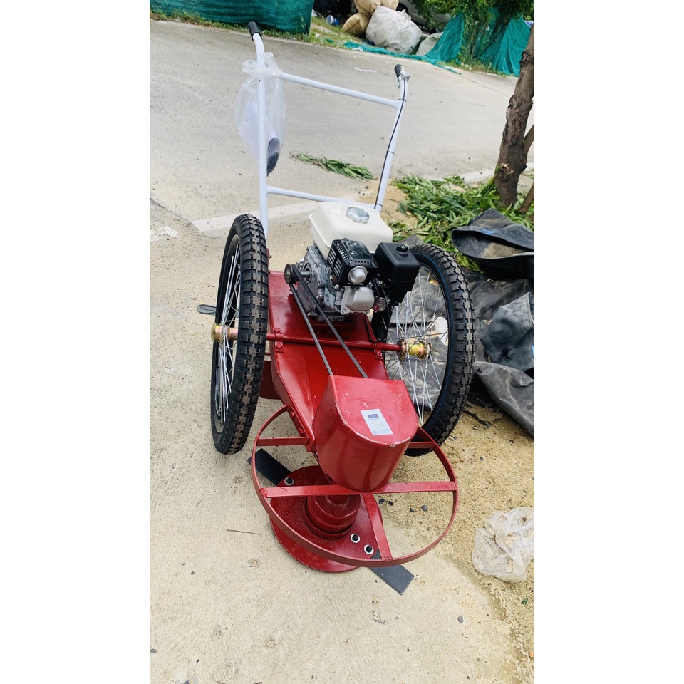 รถเข็นตัดหญ้า/รถตัดหญ้าพร้อมเครื่องHONDAแท้ 5.5แรงม้า GX-160 ‼️พร้อมใบมีด ( พร้อมอุปกรณ์ )‼️ เทสก่อน