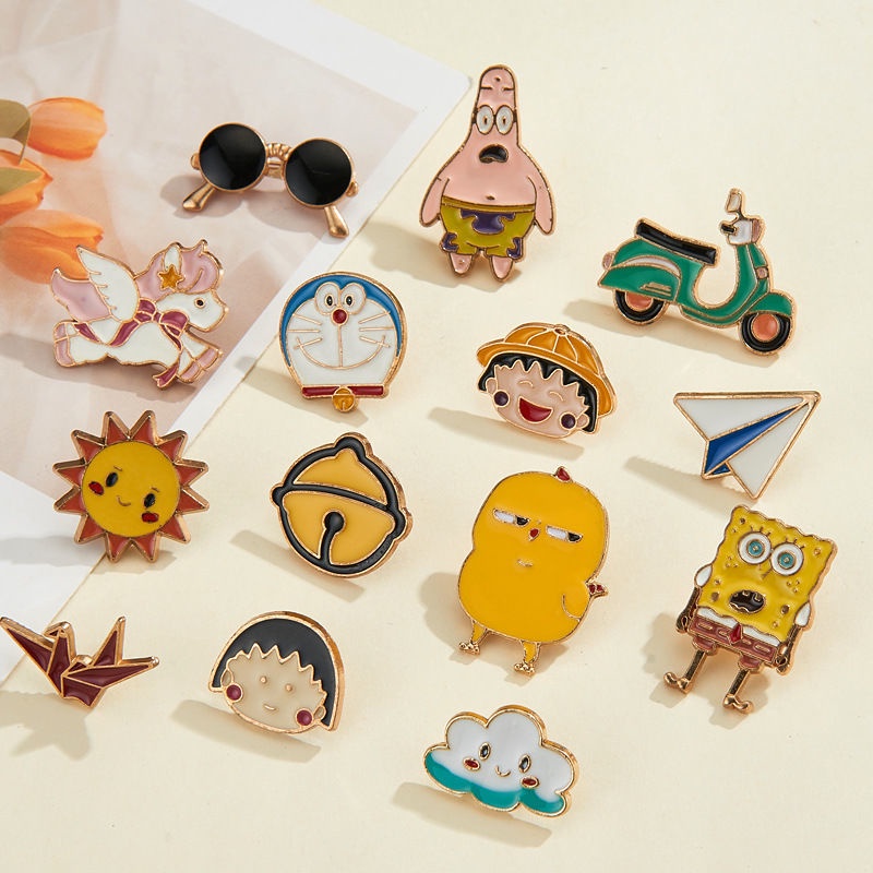 [จี้กล่องตาบอด!!!]เข็มกลัดจี้ เข็มกลัดคนท้องจี้ เข็มกลัดน่ารัก สร้อยคอจี้ DIY เครื่องประดับ(1pcs-10pcs-50pcs-100pcs) การจัดส่งแบบสุ่ม
