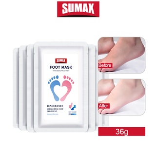 มาส์กเท้า SUMAX foot mask ขจัดผิวที่ตายแล้วอย่างเป็นธรรมชาติและมีประสิทธิภาพ