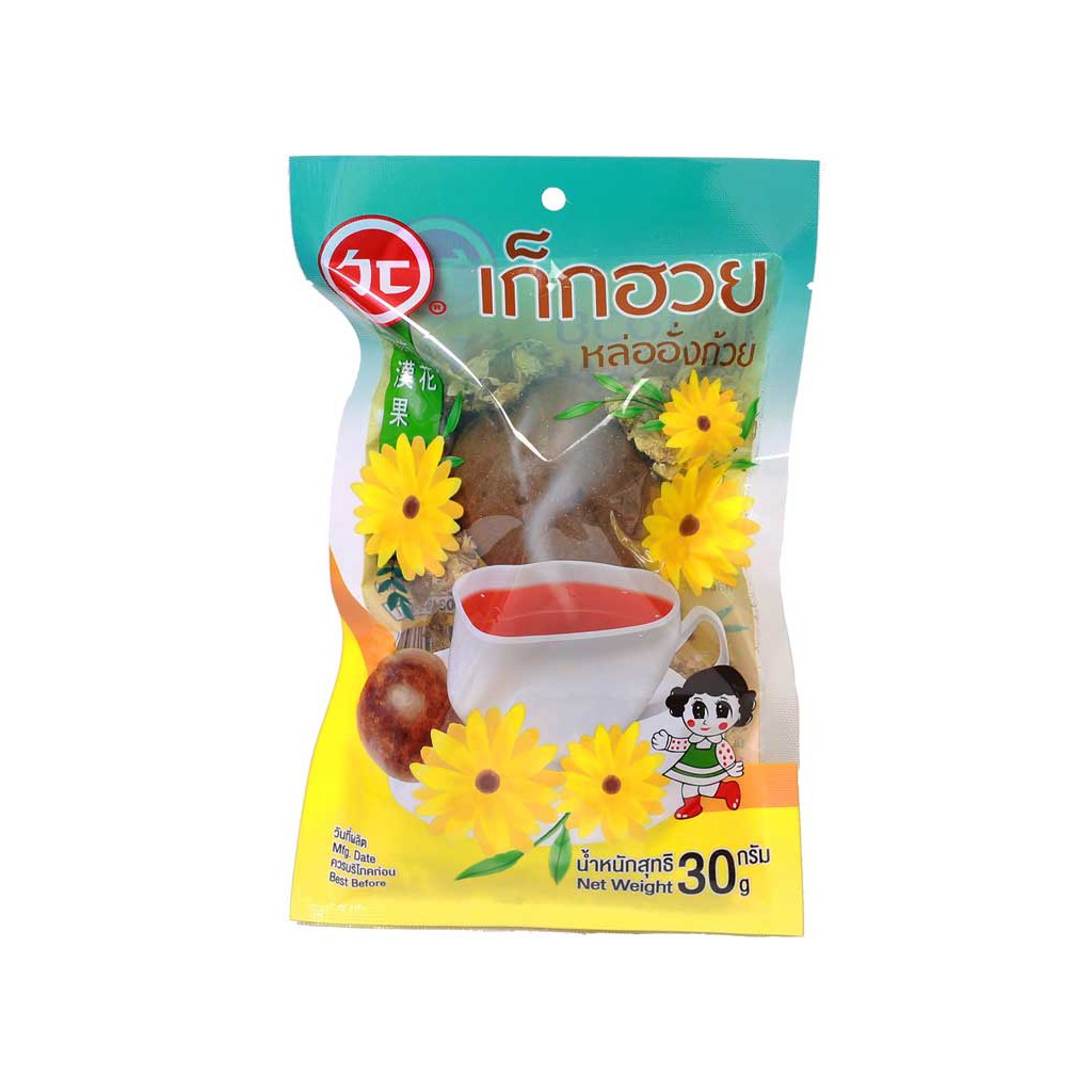 เก๊กฮวยหล่อฮั่งก้วย รสหอมสดชื่น LO HAN KUO & CHRYSANTHEMUM 30g