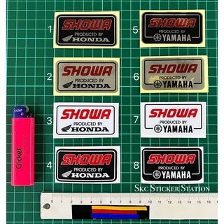 Showa ผลิตโดย (yamaha &amp; honda) สติกเกอร์พิมพ์ &amp; Laminate &amp; diecut showa honda yamaha diecut ผลิต