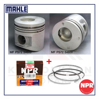 MAHLE ลูกสูบ+แหวน NPR สำหรับ MITSUBISHI FN628 รุ่นเครื่อง 6D17-T2 (หลุม 55.7)