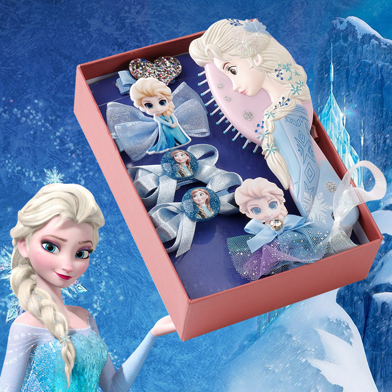 [Frozen 6 ชิ้นต่อชุด] หวีเสียบผม สําหรับเด็ก | กิ๊บติดผม แฟชั่นสําหรับเด็กผู้หญิง | ชุดหวีเจ้าหญิงเอลซ่า ของขวัญ