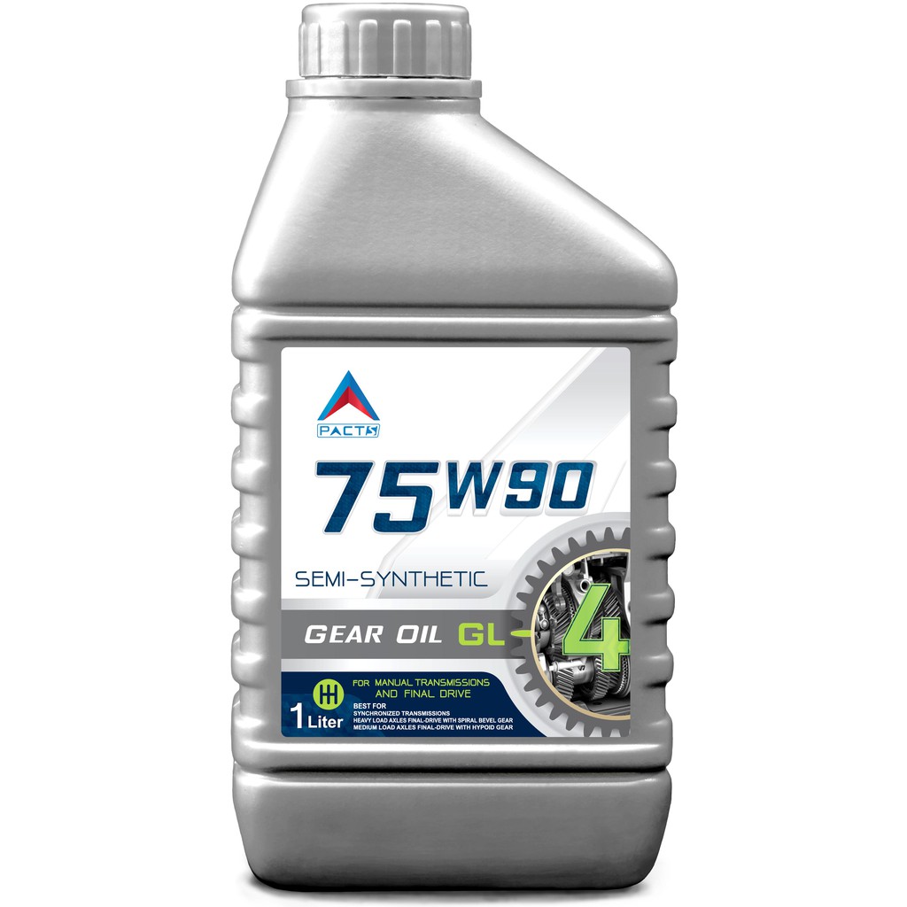 น้ำมันเกียร์กึ่งสังเคราะห์ Gear Oil GL-4 75W-90 / 75W-85 / 75W-80 1 Liter เกรด 60000 km