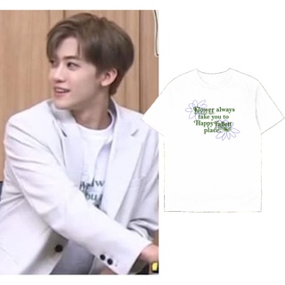 คอตต้อนคอกลมเสื้อยืด พิมพ์ลาย Nct Jaemin Flower Always Take You สําหรับผู้ชายS-5XL