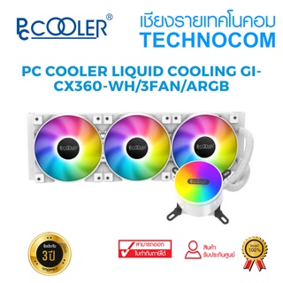 PC COOLER LIQUID COOLING GI-CX360-WH/3FAN/ARGB