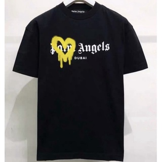 Palm Angels sprayed logo cotton T-shirt ปาล์มแองเจิล สเปรย์