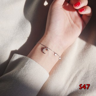 สร้อยข้อมือเงิน925 รหัส S47 พร้อมส่ง 925