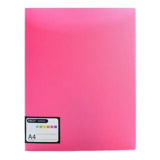 แฟ้มเจาะพลาสติก A4 สีชมพู ออร์ก้า DT-102/Orca DT-102 Pink Plastic File Folder