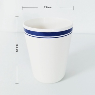 ADAMAS แก้วน้ำเมลามีน ขนาด 7x9.4 ซม. (มอก.) รุ่น JEREMY สีขาว
