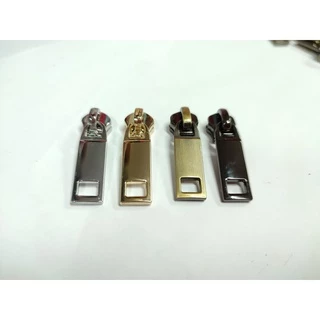 ปลีก/ส่ง.. (1ชิ้น) ชุดหัว+หางซิปรถไฟ#5 งานซิ้ง ชุบเกรดA ไม่ลอก ไม่ดำ (ZP8218) (ใช้กับเส้นซิปฟันเหล็ก)