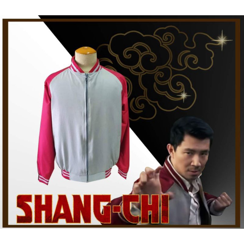 เสื้อแจคเกตเบสบอลสีแดง เสื้อแจ็กเก็ตบอมเบอร์มาร์เวลShang chi Red bomber jacket