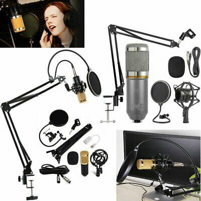 ชุดไมค์ ไมค์อัดเสียง คอนเดนเซอร์ BM-800 SET Professional Condenser Mic Microphone พร้อมขาตั้ง