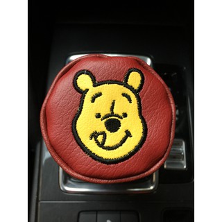 ลิขสิทธิ์แท้ หมีพูห์ หุ้มเกียร์กระปุกรถยนต์ หนังเทียม Winnie the Pooh Faux Leather Manual Gear Cover