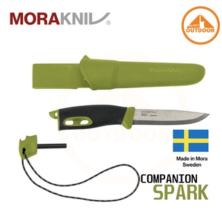 Morakniv Companion Spark #GREEN มีดเดืนป่าพร้อมแท่งขีดไฟ