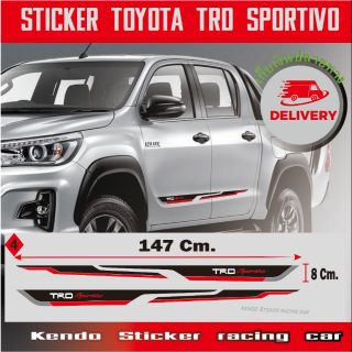 สติ๊กเกอร์ติดข้างประตู TOYOTA TRD SPORTIVO