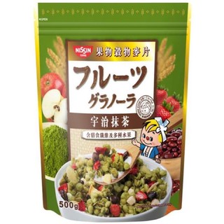 ธัญพืชอบกรอบ รสชาเขียวมัทฉะ นิชชินฟรุต Nissin Macha Granola 500 g.