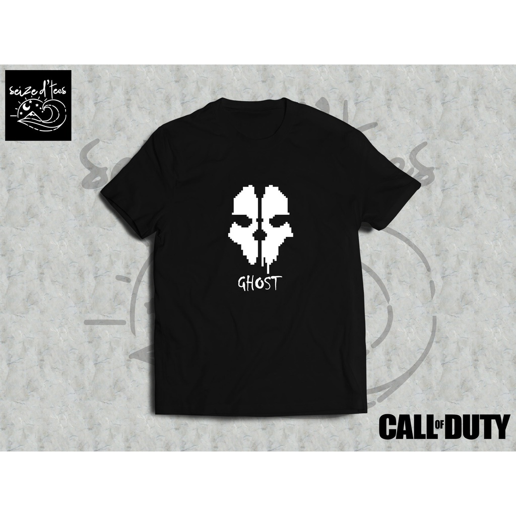 SDT Seize D' Tees - Call of Duty Ghost Skull แรงบันดาลใจให้เสื้อยืด Unisex แบบกําหนดเองสําหรับผ VR/