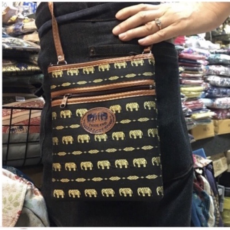กระเป๋าลายช้าง 🐘🐘 #กระเป๋าคาดอก กระเป๋าสะพายข้าง