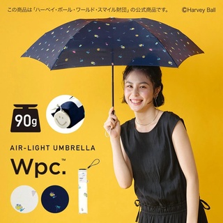 ร่มพับ Wpc Air-Light Smiley Tropical ร่มกันแดด ร่มญี่ปุ่น ร่มสไมล์ลี่ ร่ม Wpc Disney ญี่ปุ่น