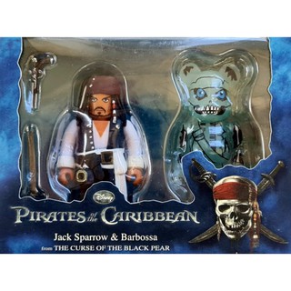 KUBRICK  PIRATES OF THE CARIBBEAN JACK SPARROW &amp; BARBOSSA size 100%