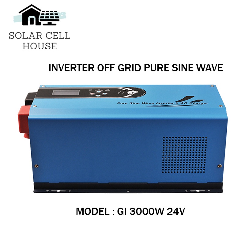 อินเวอร์เตอร์ 3000W 24V  Inverter off grid Solar Power หม้อแปลงเทอร์รอยด์ ได้มาตรฐานยุโรป