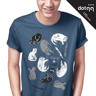 dotdotdot เสื้อยืดผู้ชาย Concept Design ลาย Crayon (Blue)สามารถปรับแต่งได้