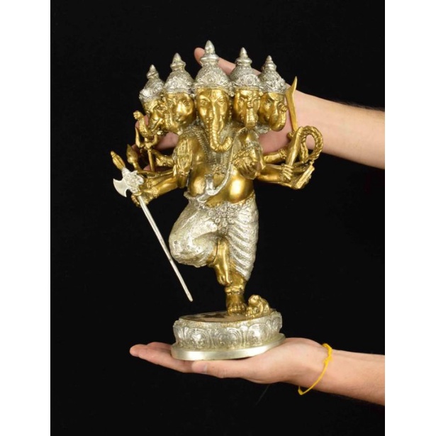 พระพิฆเนศ ปาง​ปฎิหารย์ วัดสมานรัตนา​ราม จ.ฉะเชิงเทรา สูง10.5นื้ว