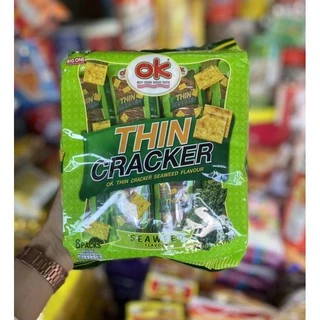 THIN CRACKER ขนมปังกรอบรสชีส รสสาหร่าย รสงาดำ
