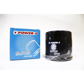 POWER-S ไส้กรองนํ้ามันเครื่องยนต์ สำหรับ รถ MAZDA 323 1,300 CC , MAZDA 2 , MAZDA 3 1,600 CC (PSO-605-S)