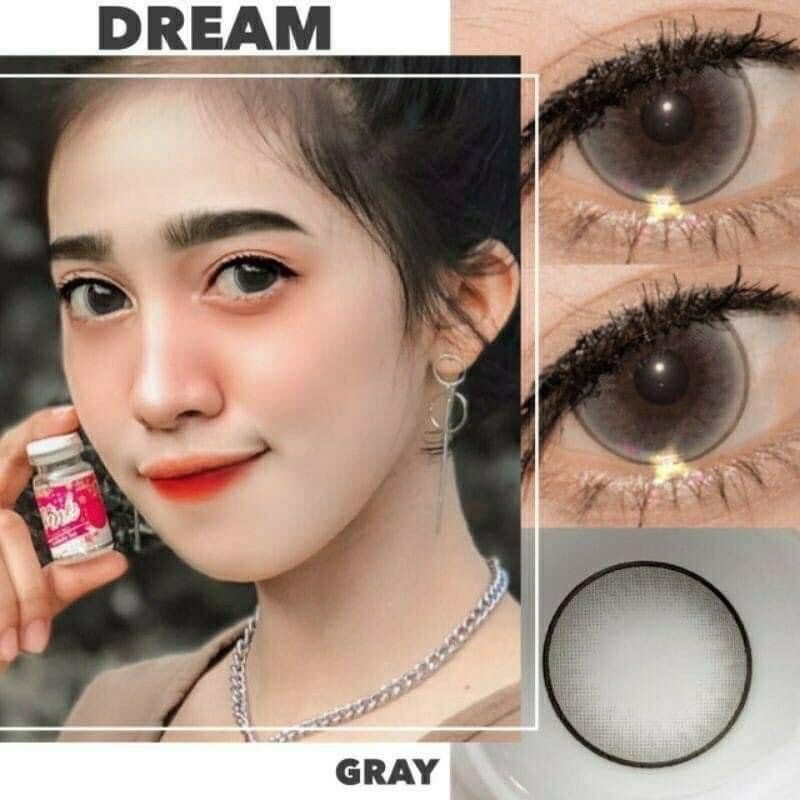 สุดปัง มีค่าสายตา   Wink Dream Gray Brown บิ๊กอาย สุดปัง คอนแทคเลนส์ รายเดือน มีอย แถมตลับฟรี เลนส์นิ่ม สวยปังมาก