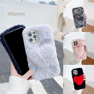 เคสโทรศัพท์ตุ๊กตาขนปุยน่ารัก Samsung Galaxy A21S A10S A20S A50 A70 A51 A71 A7 A9 2018 J4 Plus ปกหลัง เคสโทรศัพท์ซัมซุง