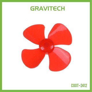 [Gravitechthai]40mm Fan Propeller Blade with 2mm Shaft - Red