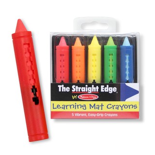 ชุดสีเทียนลบได้ Learning Mat (เขียนแล้วลบออกได้) ❤️ รุ่น Learning Mat Crayons - Wipe-off! ✅ ยี่ห้อ MELISSA &amp; DOUG ✅