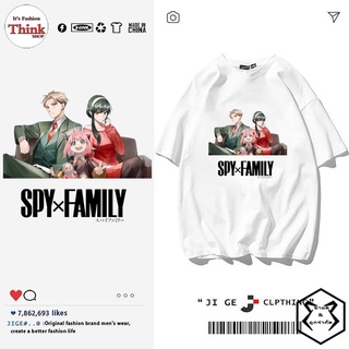 อะนิเมะ Spy X FAMILY เสื้อยืด Loid Forger Yor Tees Anya Tshirt คอสเพลย์ผู้ชายผู้หญิงฤดูร้อน สินค้าเฉพาะจุด