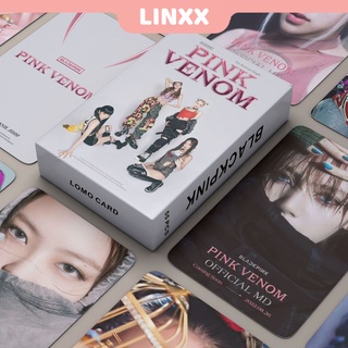 Linxx โปสการ์ดอัลบั้ม BLACKPINK PINK VENOM Kpop 55 ชิ้น
