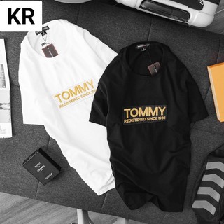 เสื้อยืดคอกลม Tommy งานแฟชั่น จัดส่งฟรี