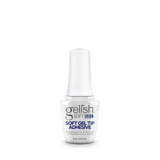 Gelish soft tip adhesive 15 ml.กาวเจลสำหรับต่อซอฟเจลทิป เนื้อข้นใช้ ติดทนนาน ไม่ร้อนหน้าเล็บ