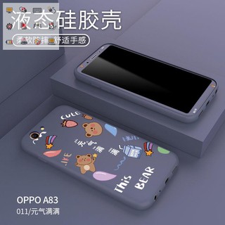 OPPOA83/A1 ฟิล์มกันรอยแบบเต็มหน้าจอฟิล์มสีการ์ตูนฟิล์มโทรศัพท์มือถือหญิงป้องกันการตกเคสโทรศัพท์มือถือนิ่มน่ารักชายสุทธิส