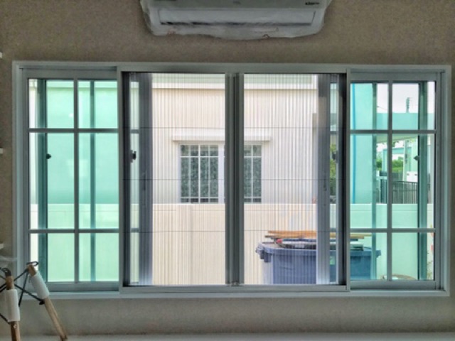 มุ้งจีบ หน้าต่าง บานคู่  Modern Design - รูปที่ 2